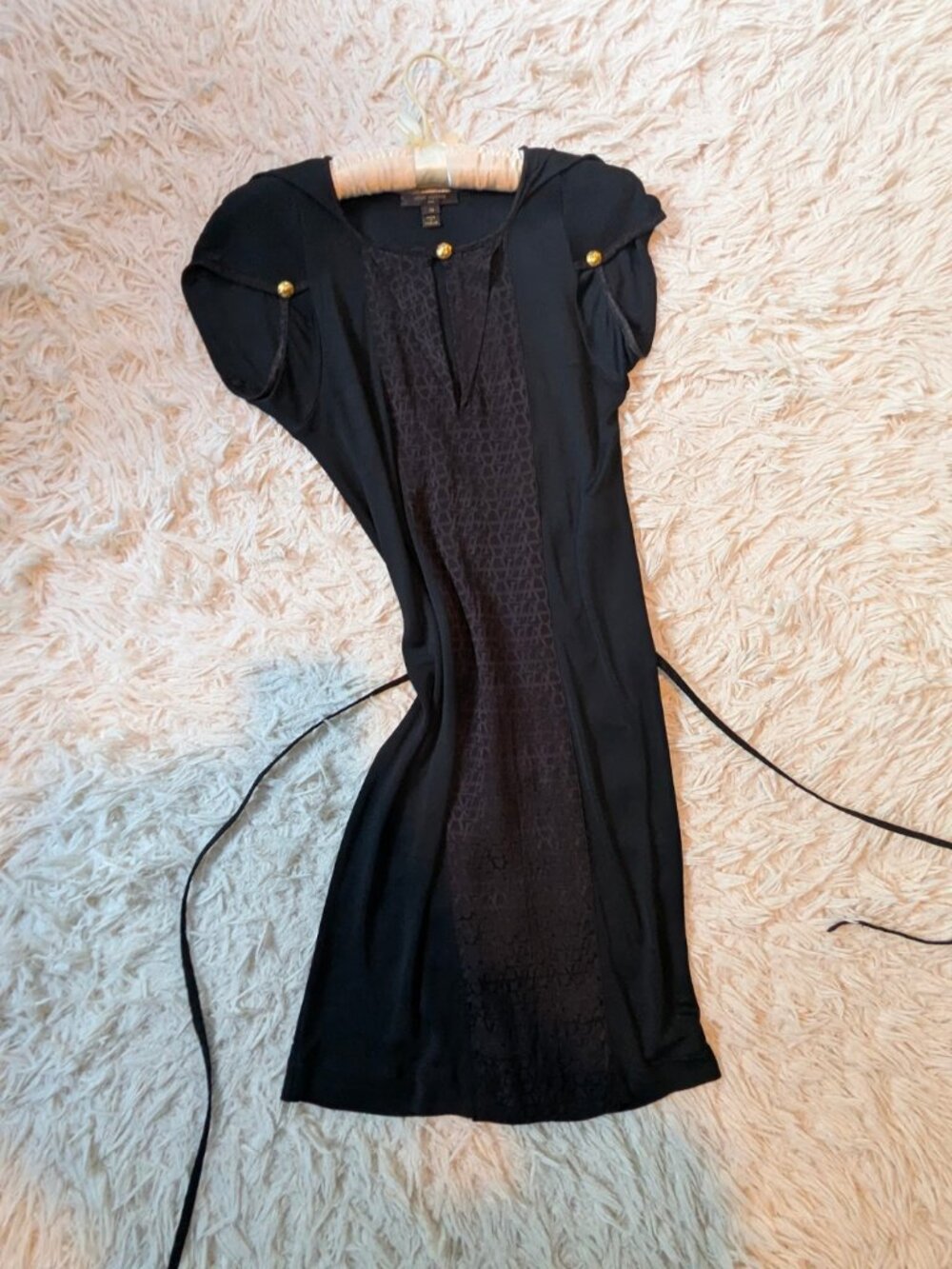 Louis Vuitton little black dress.